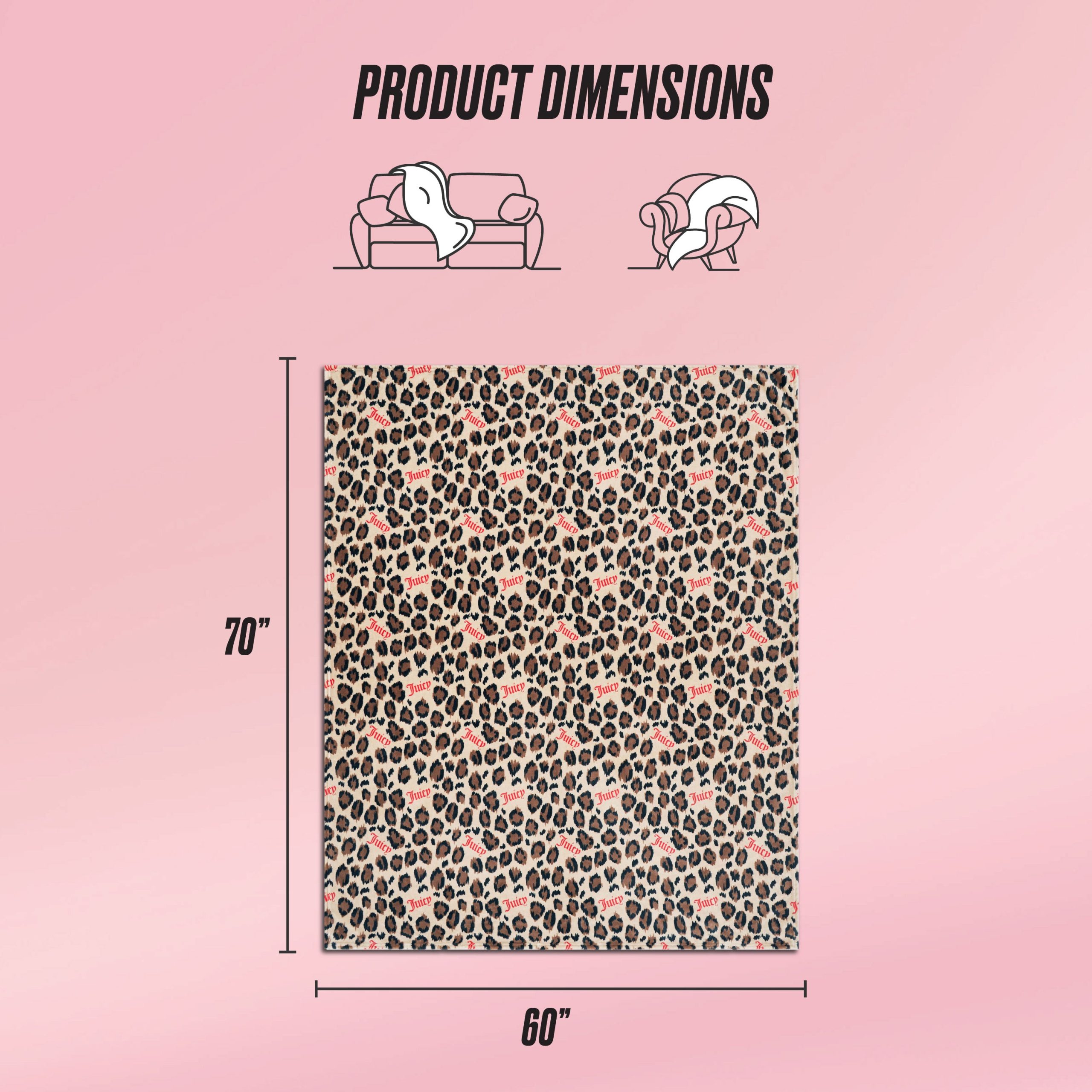 Plush Oversized Throw Blanket. 60 x 70 - Image 2