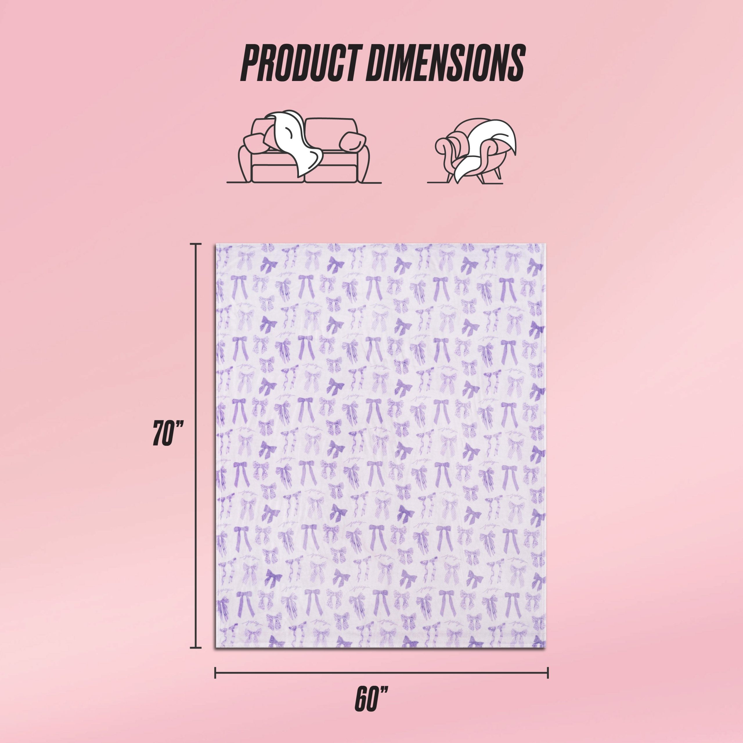 Plush Oversized Throw Blanket. 60 x 70 - Image 2