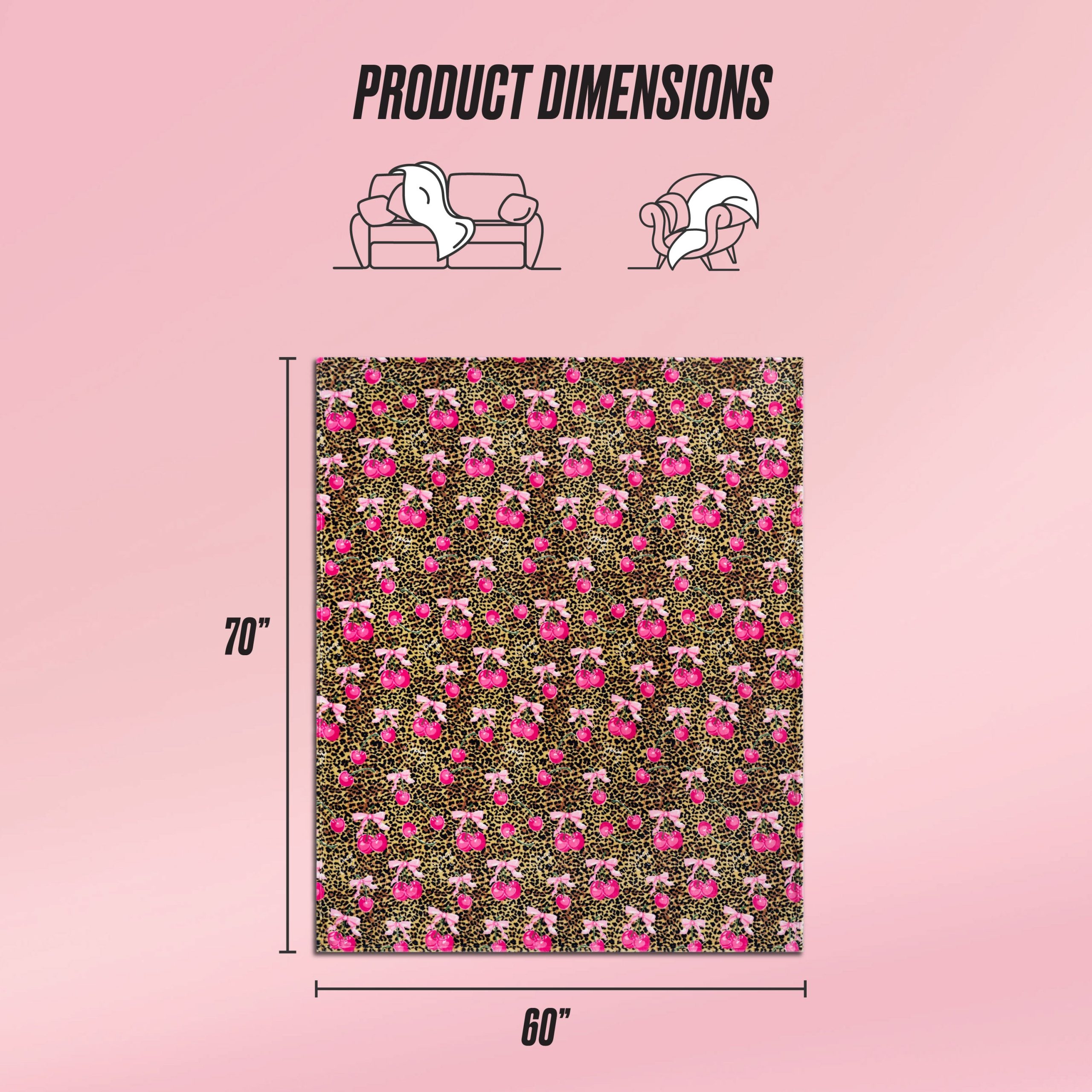 Plush Oversized Throw Blanket. 60 x 70 - Image 2
