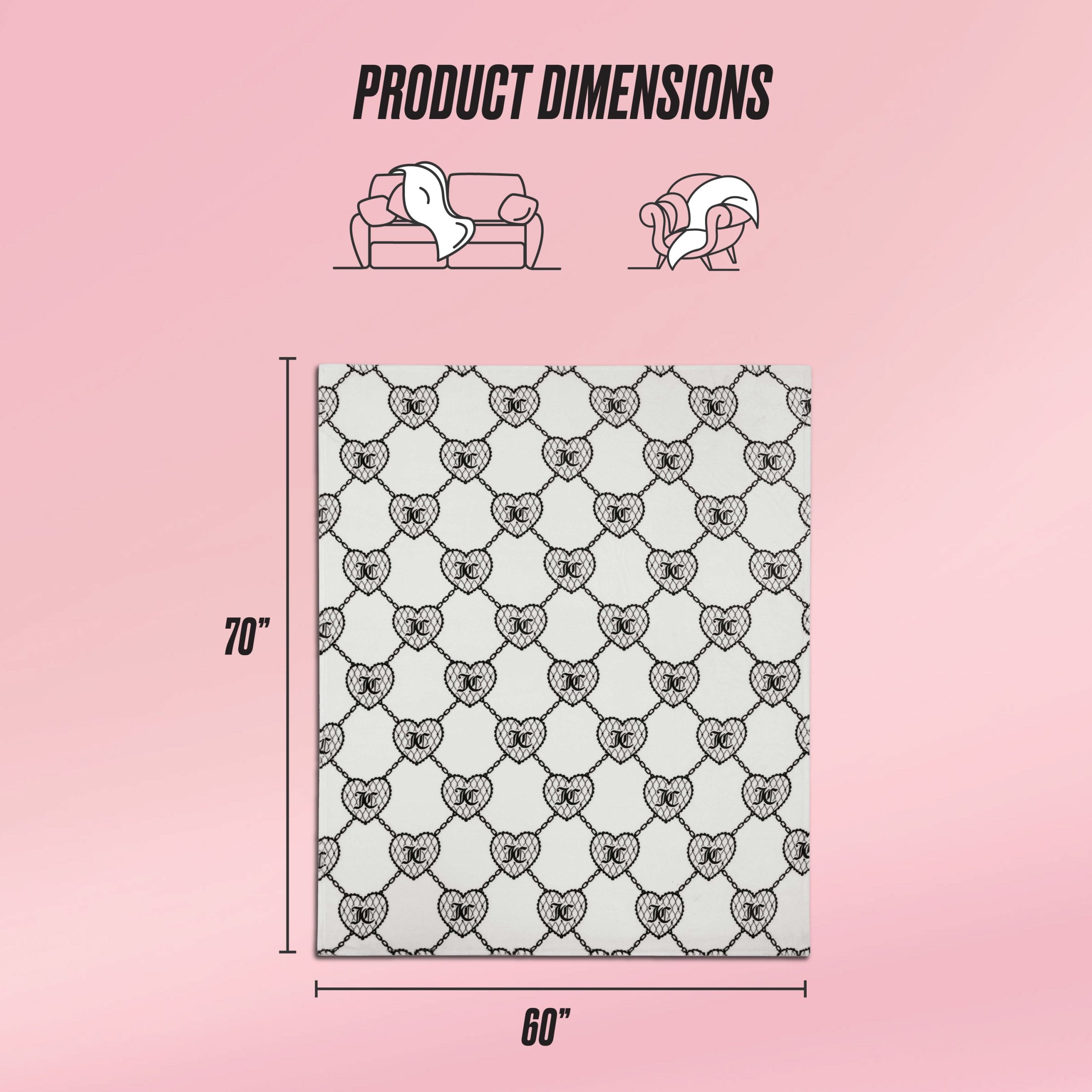 Plush Oversized Throw Blanket. 60 x 70 - Image 2