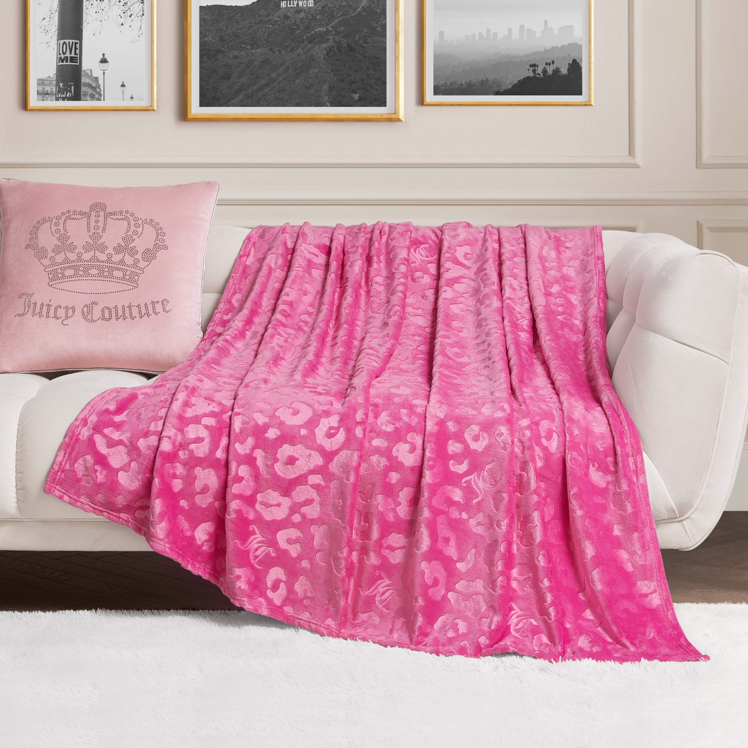 Embossed Plush Oversized Throw Blanket