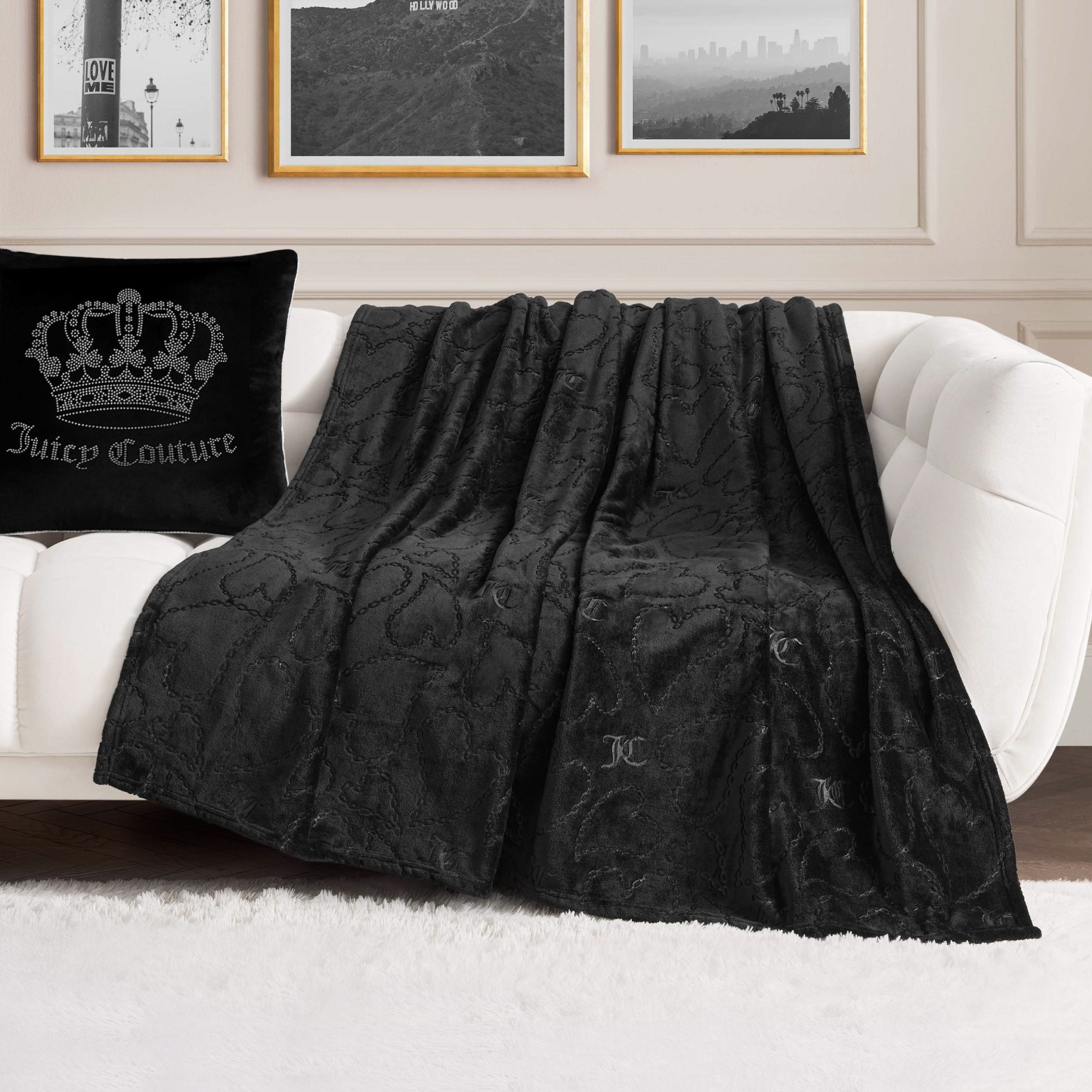 Embossed Plush Oversized Throw Blanket