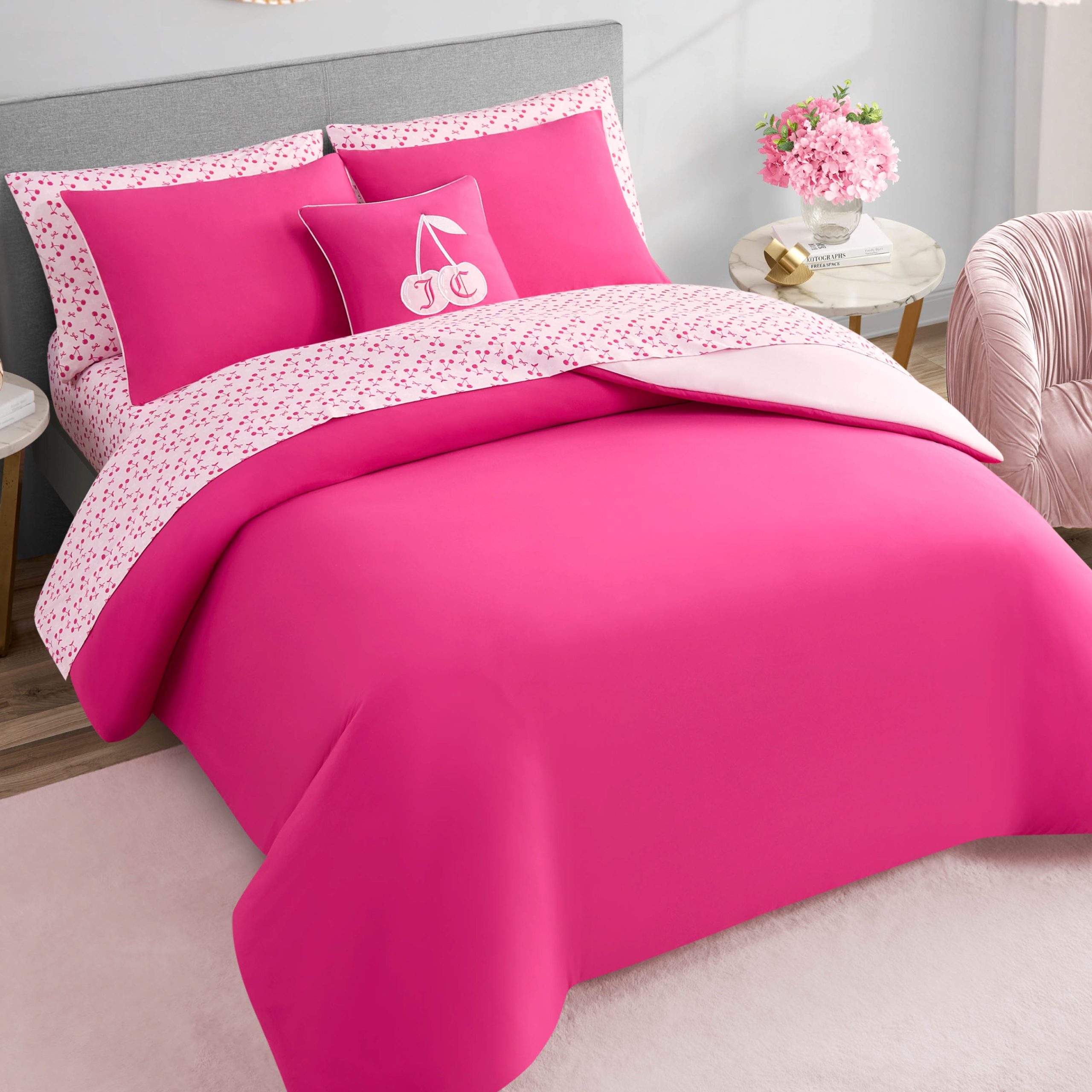 Cherry Reversible Bed in a Bag Bedding Set - Image 5