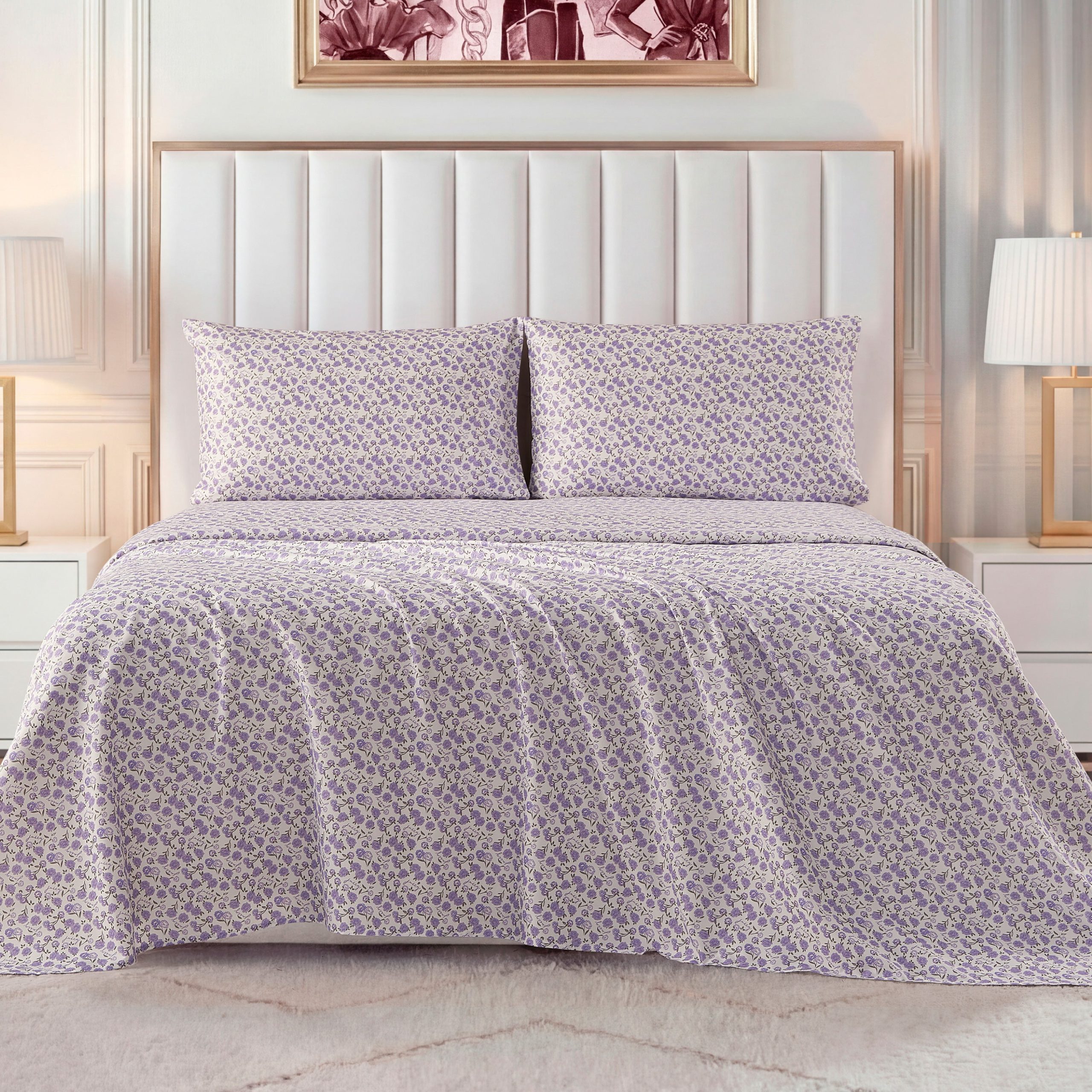 Printed Microfiber Sheet Set - Image 3