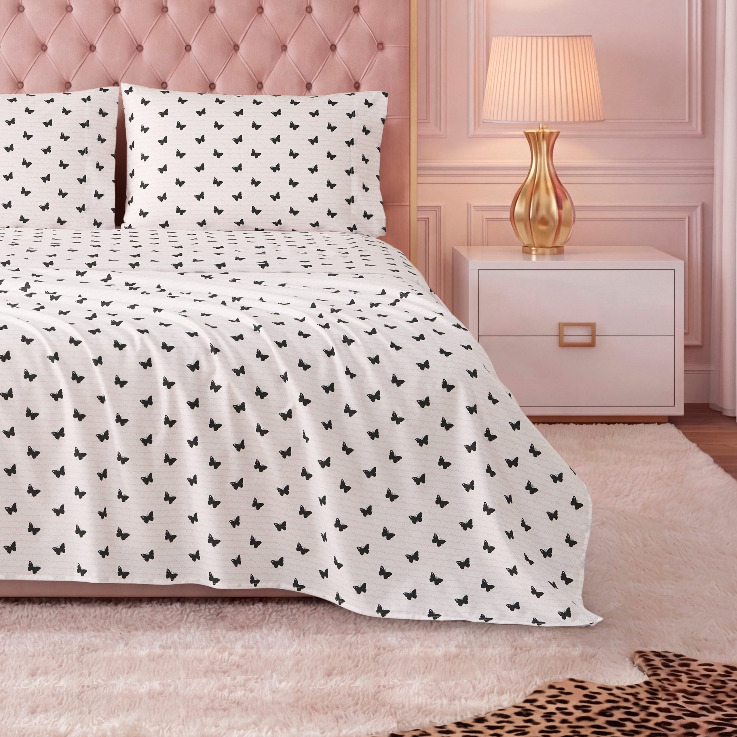 Printed Microfiber Sheet Set - Image 4