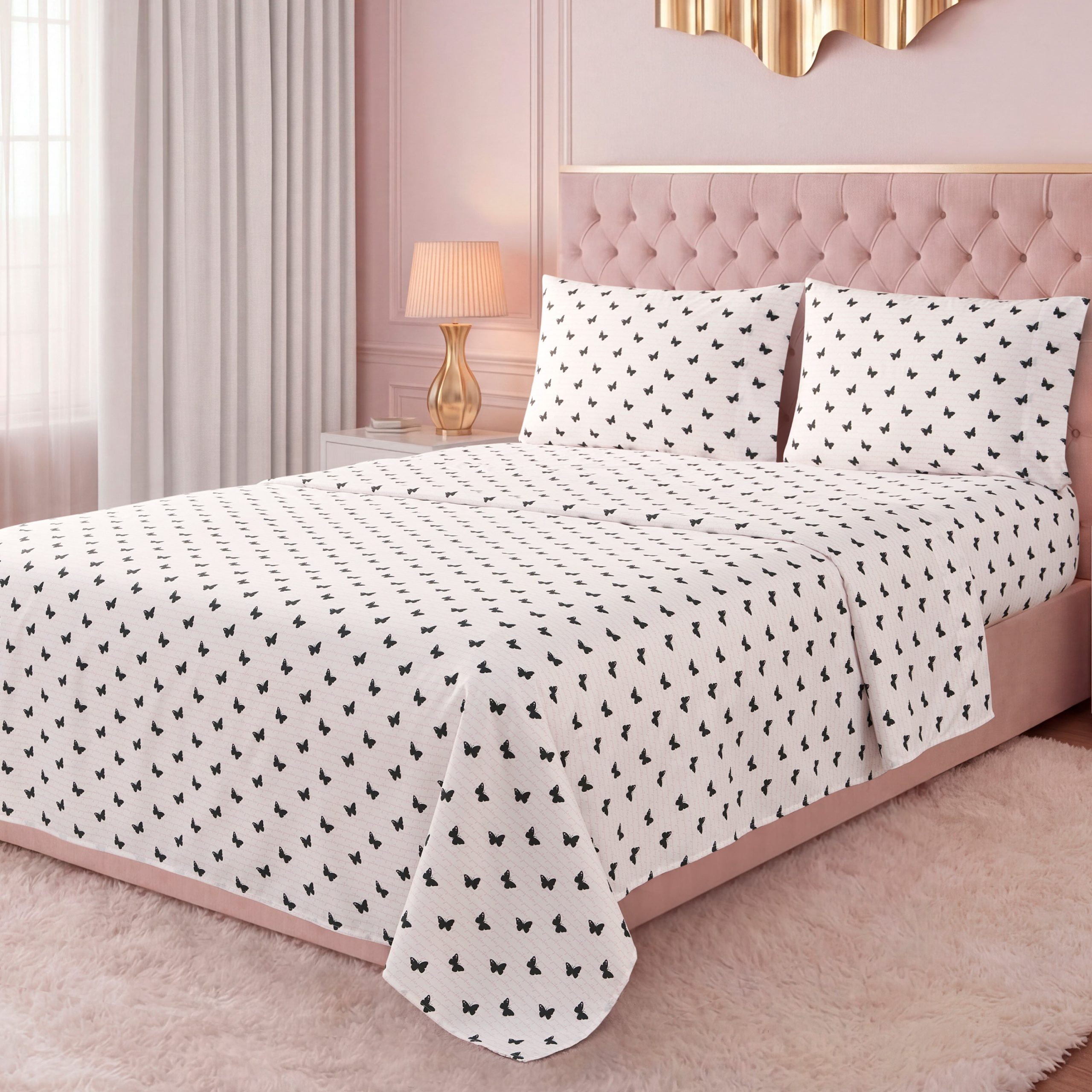 Printed Microfiber Sheet Set - Image 5