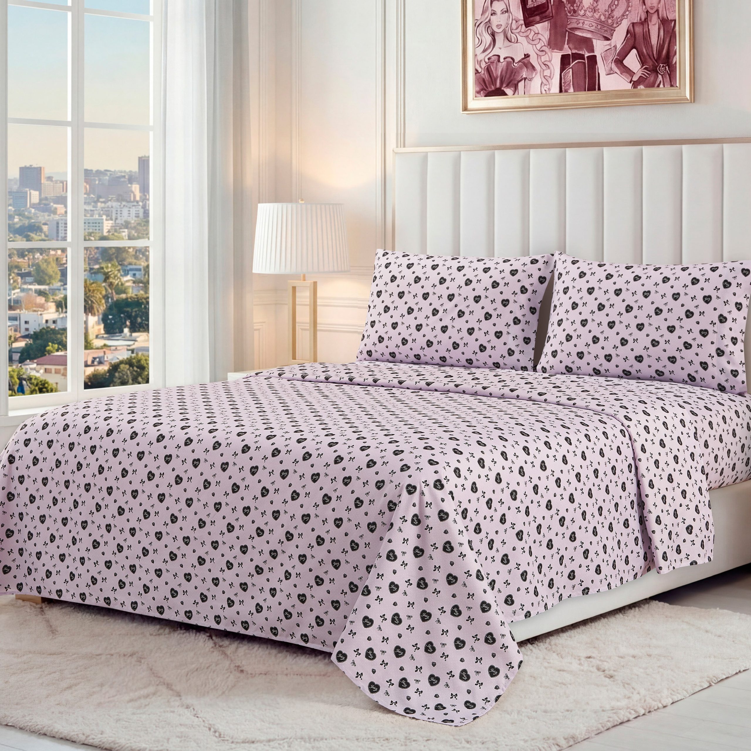 Printed Microfiber Sheet Set - Image 5