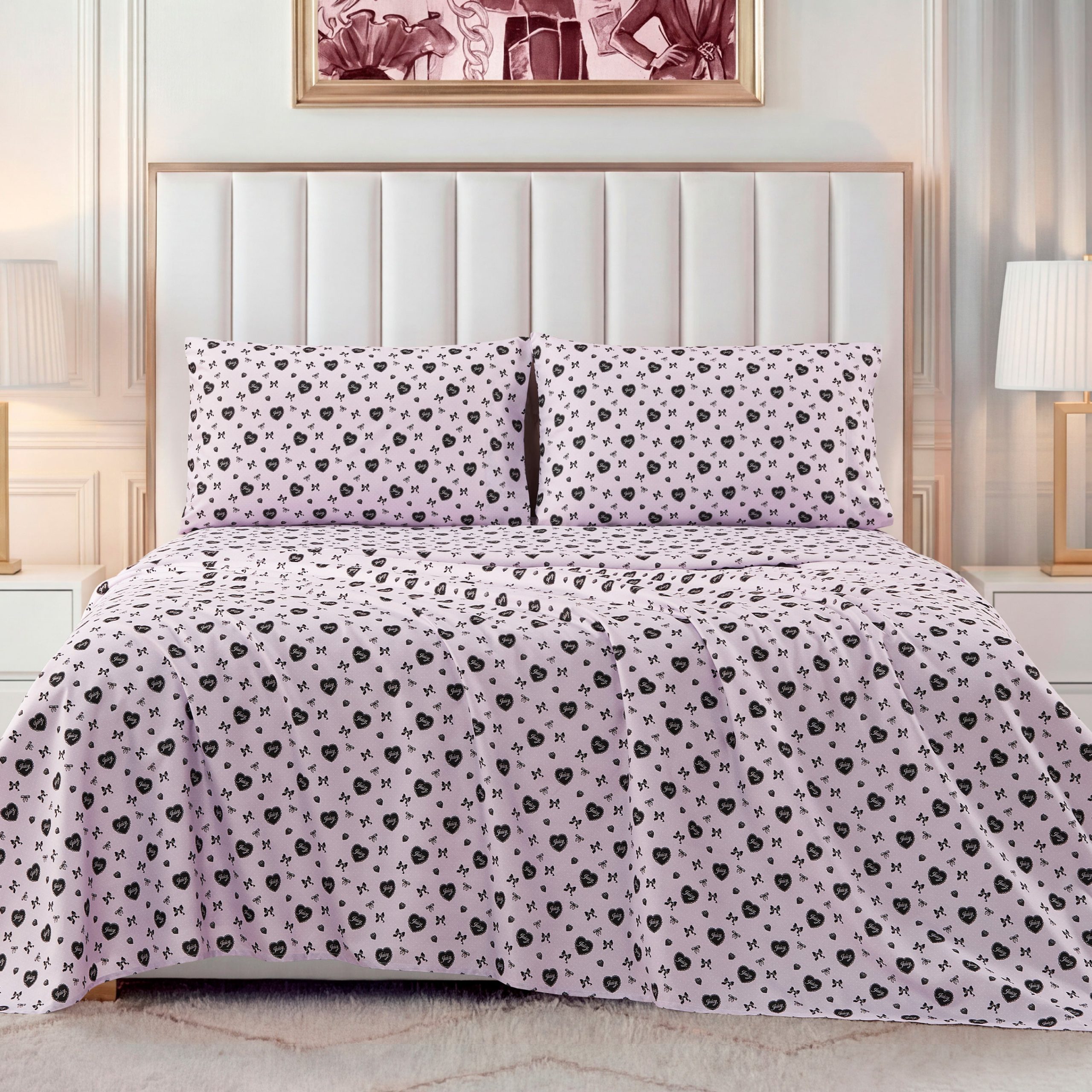 Printed Microfiber Sheet Set - Image 3