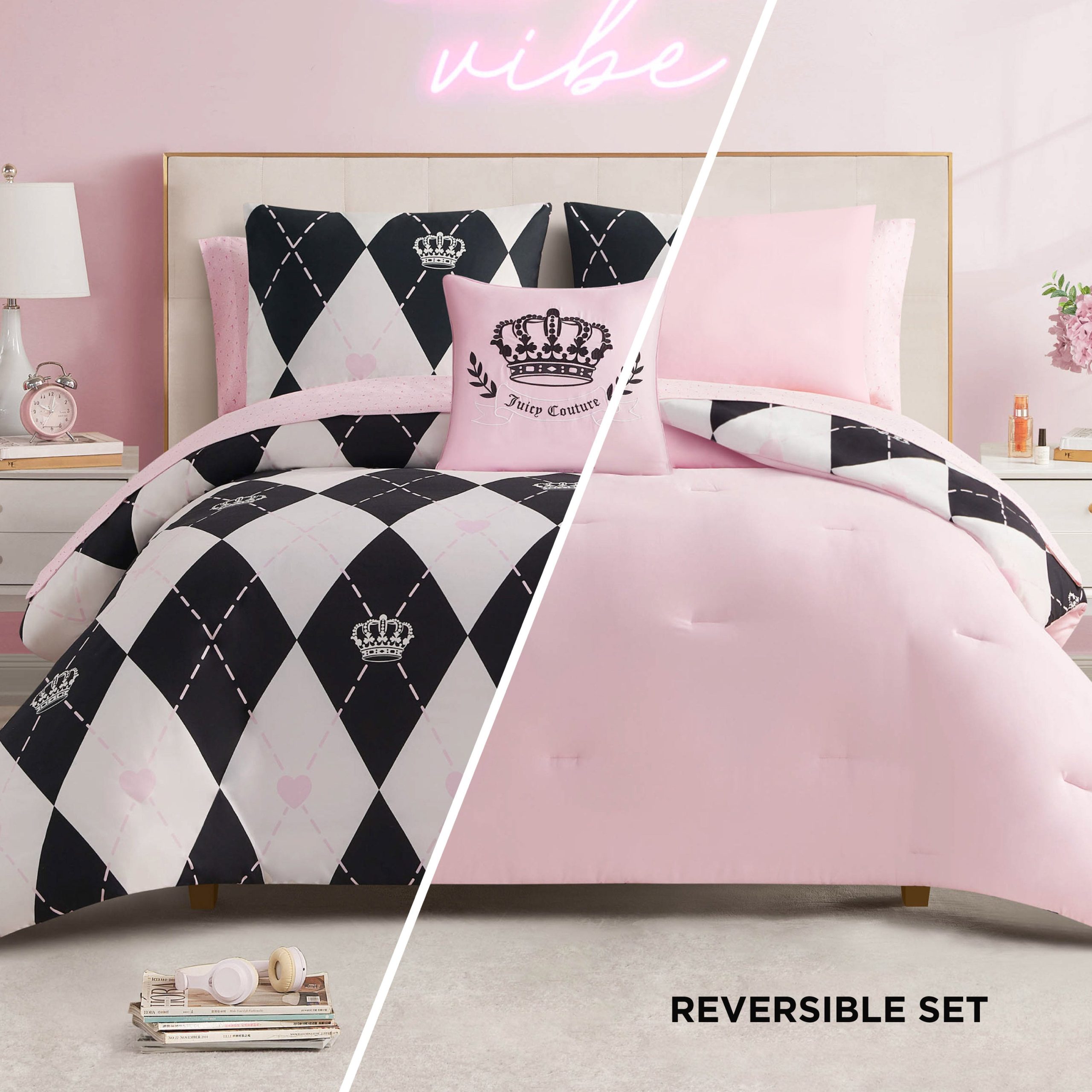 Royal Argyle Reversible Bed in a Bag Bedding Set - Image 3