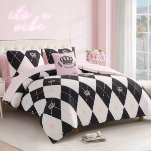 Royal Argyle Reversible Bed in a Bag Bedding Set