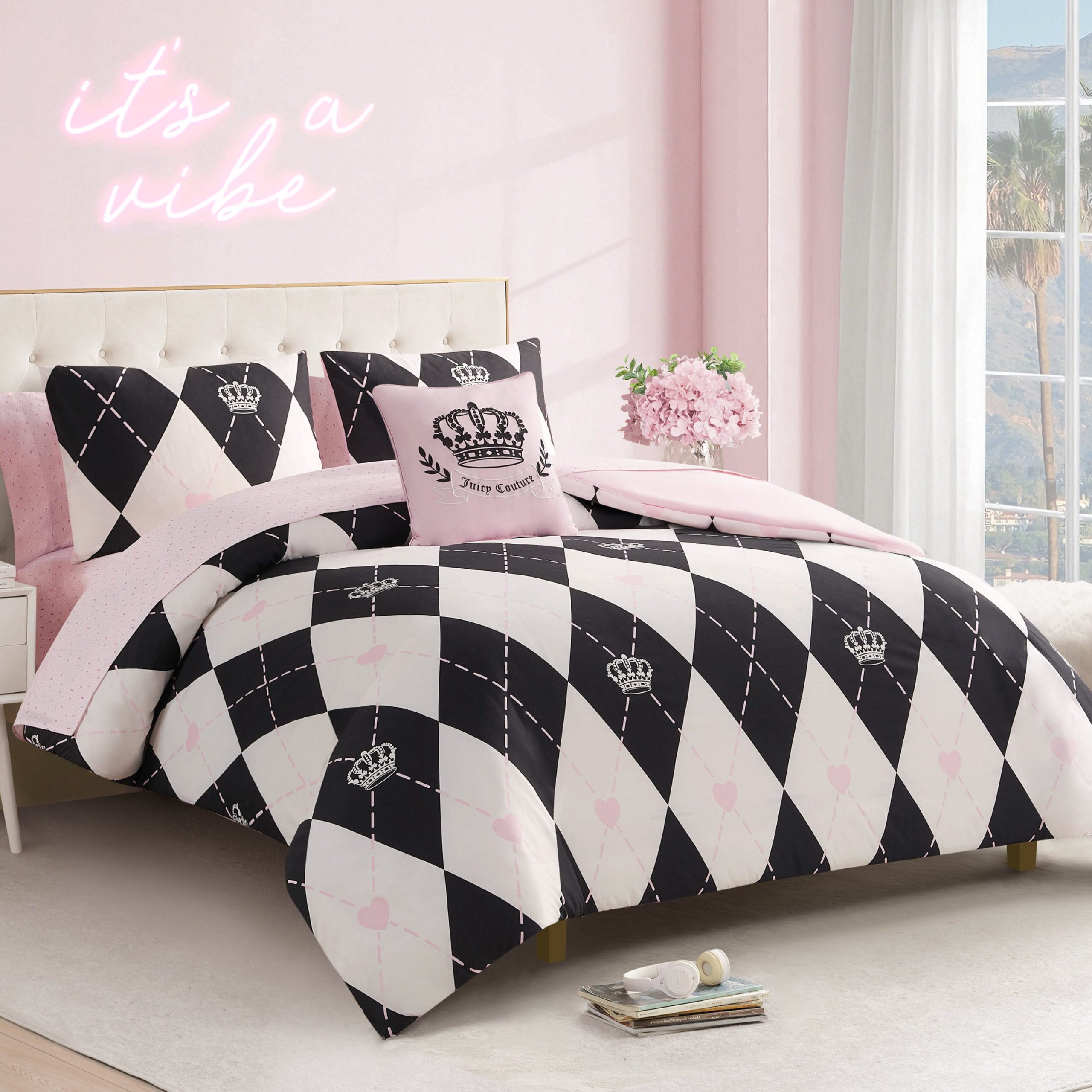Royal Argyle Reversible Bed in a Bag Bedding Set