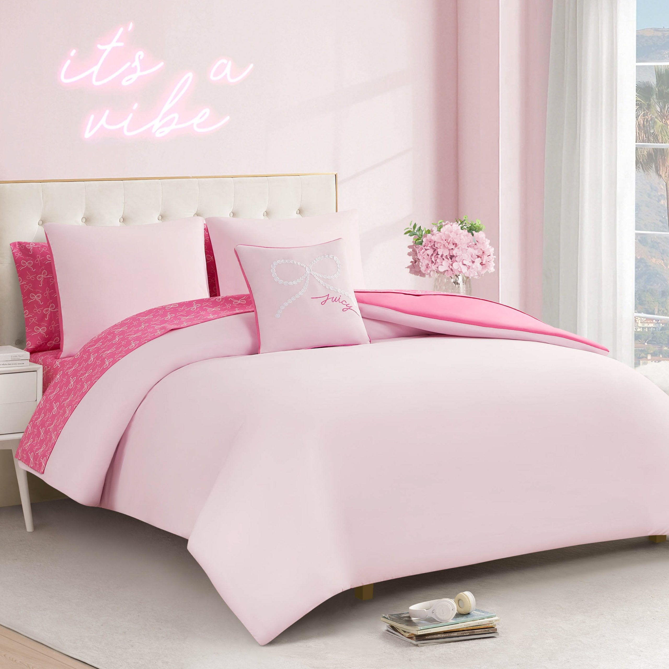 Pearly Bows Reversible Bed in a Bag Bedding Set - Image 6