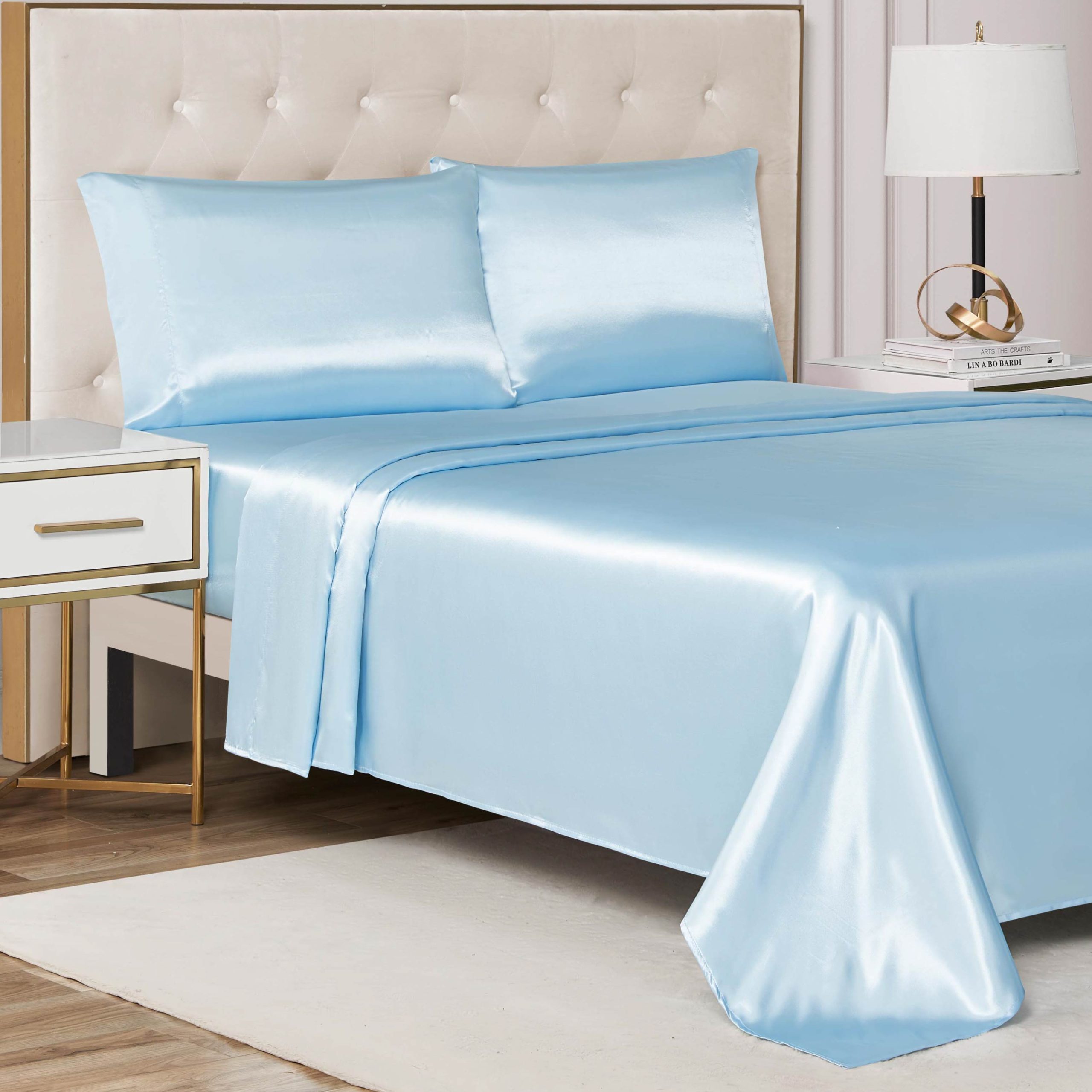 Solid Satin Sheet Set