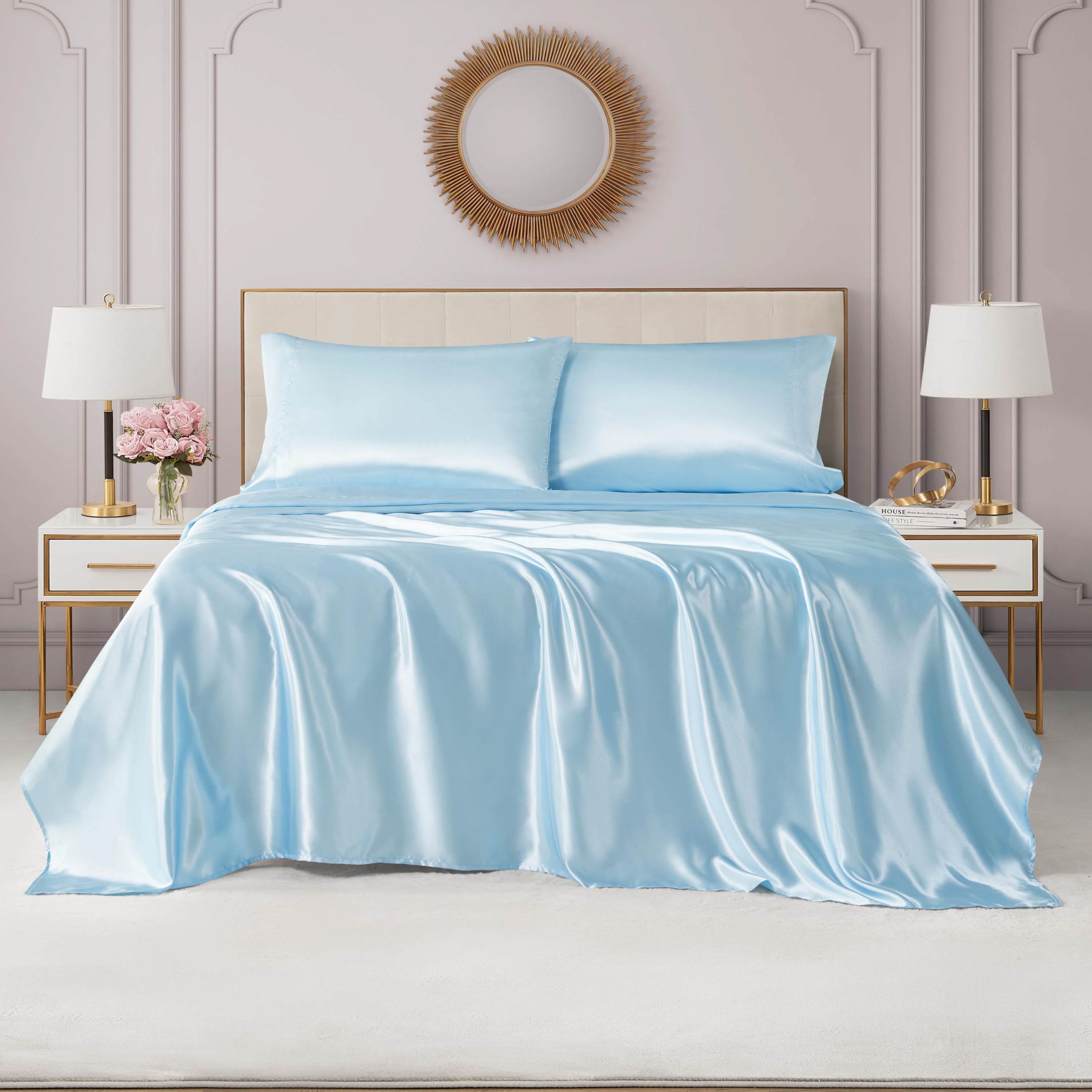 Solid Satin Sheet Set - Image 2