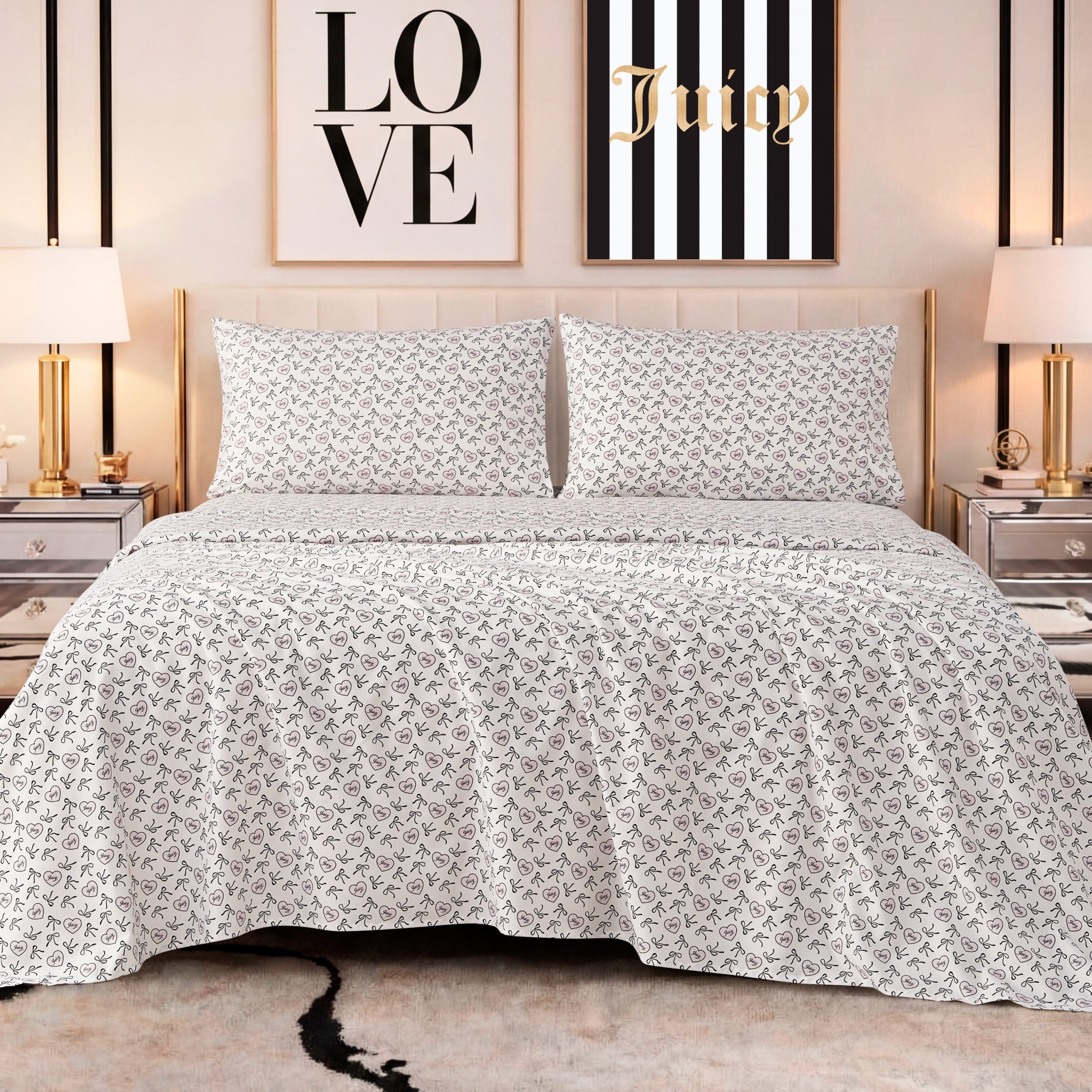 Printed Microfiber Sheet Set - Image 3