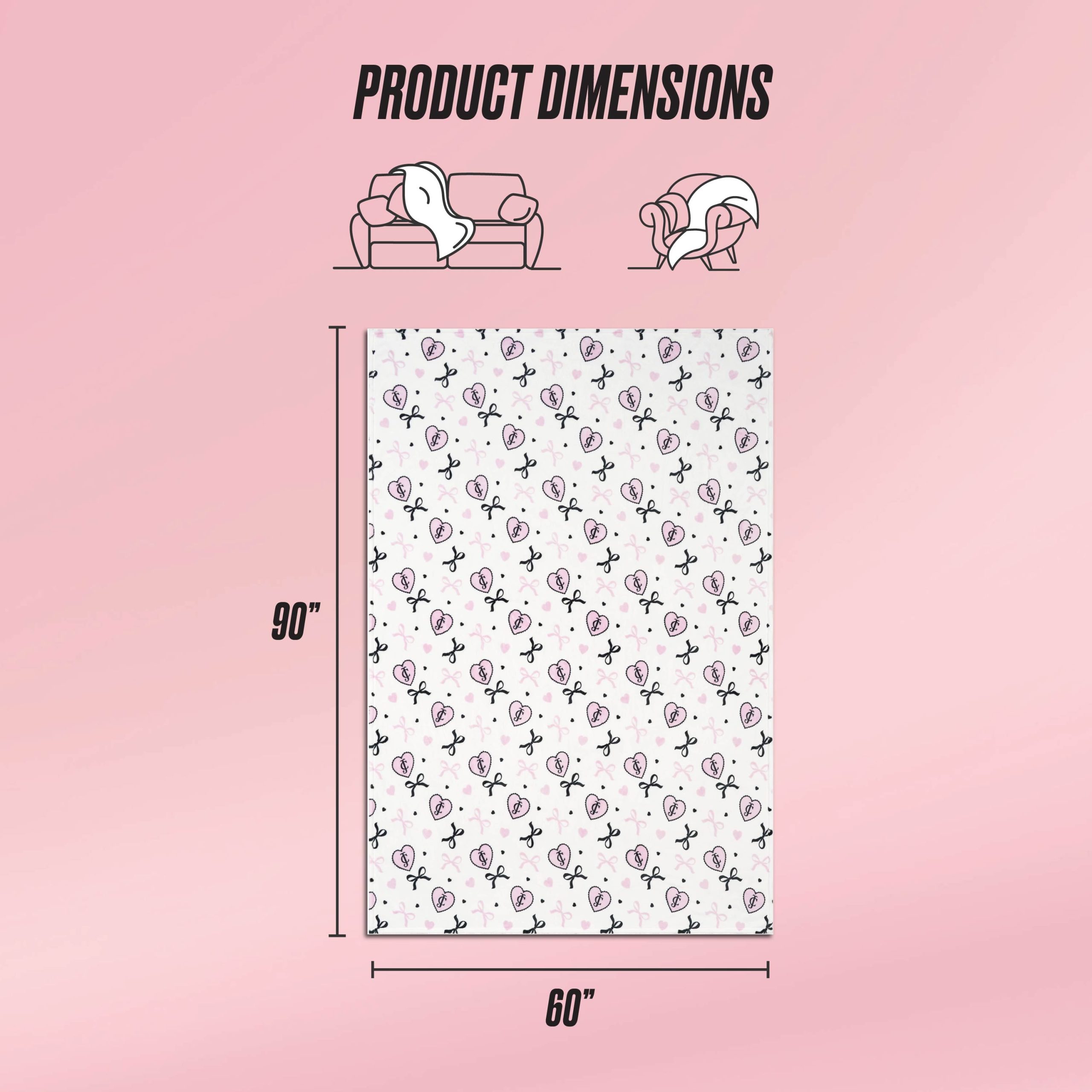 Plush Oversized Throw Blanket. 60 x 90 - Image 2