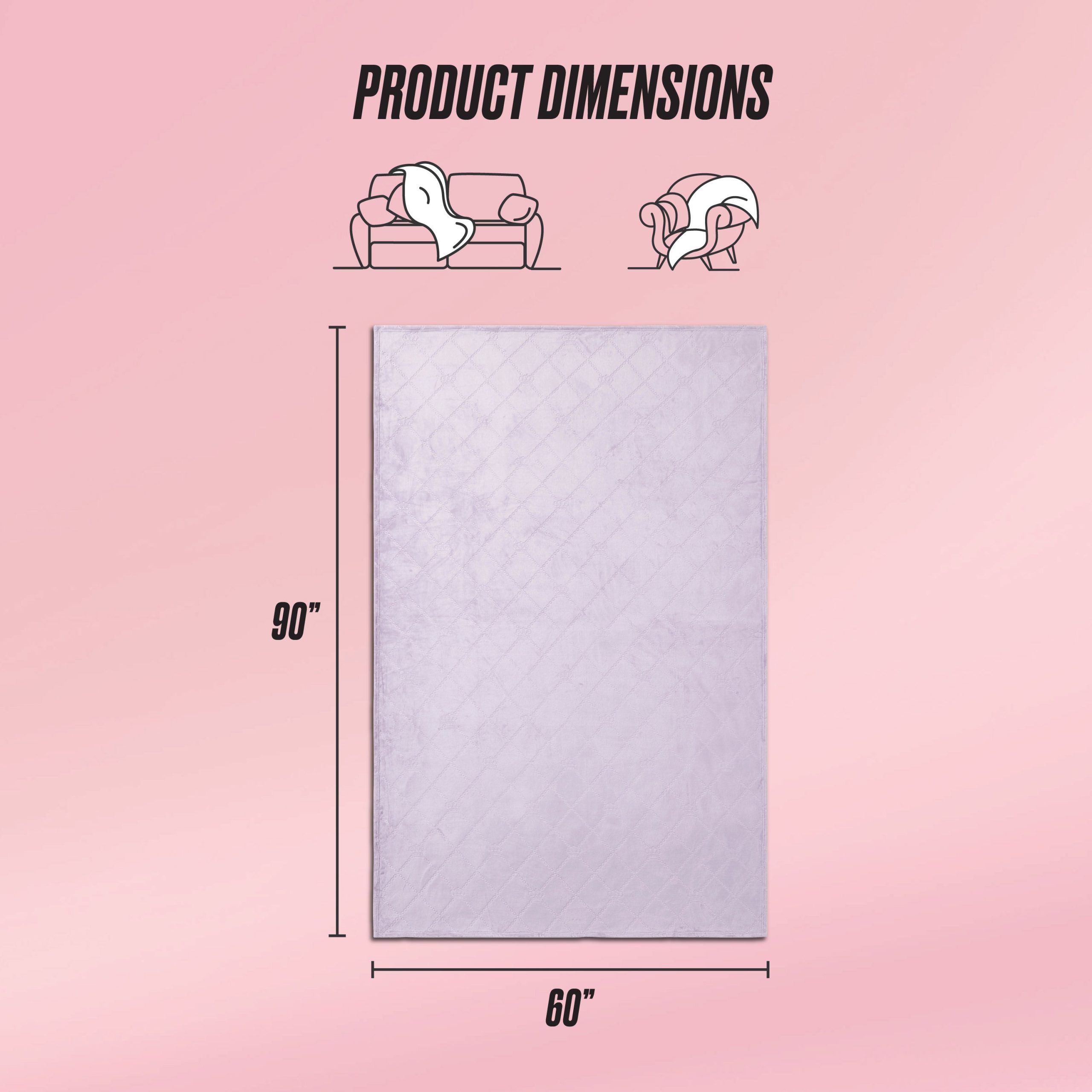 Plush Oversized Throw Blanket. 60 x 90 - Image 2