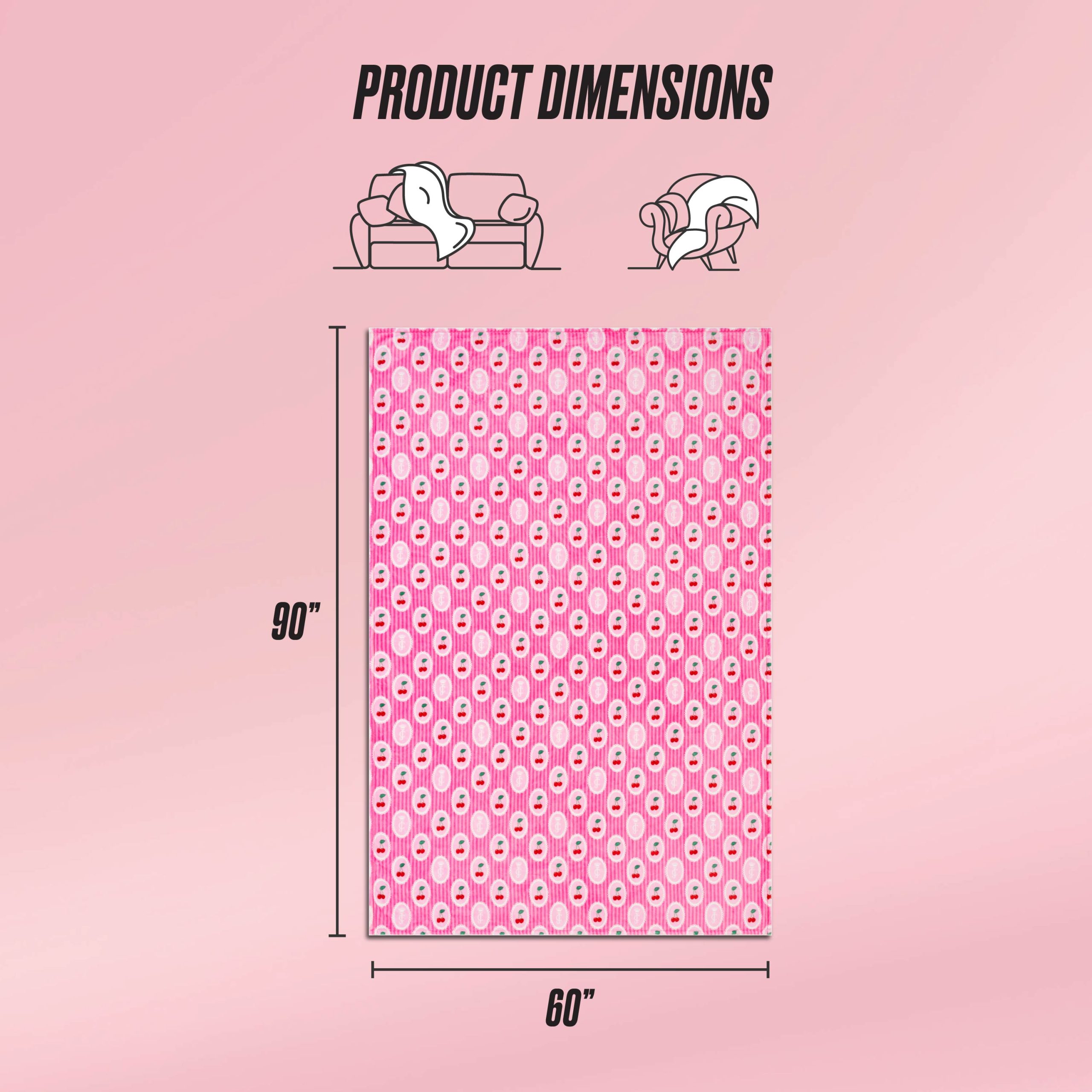 Plush Oversized Throw Blanket. 60 x 90 - Image 2