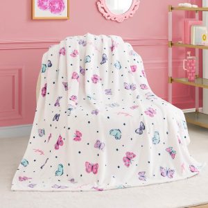 Kids Plush Throw Blanket