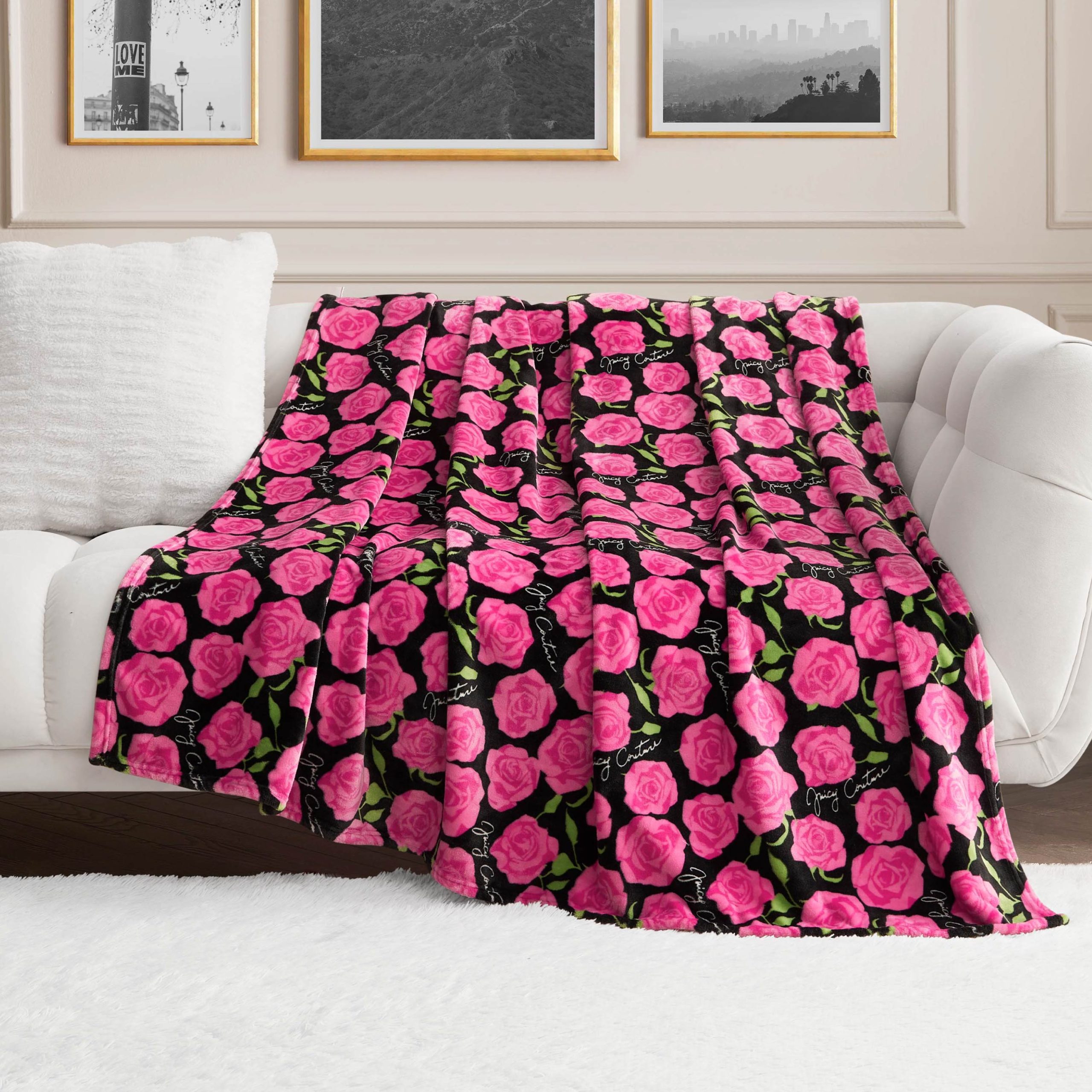 Plush Oversized Throw Blanket. 60 x 70