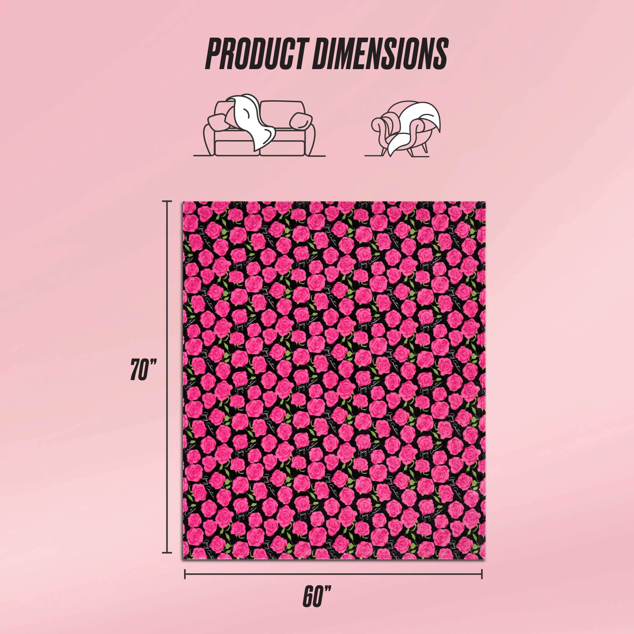 Plush Oversized Throw Blanket. 60 x 70 - Image 2