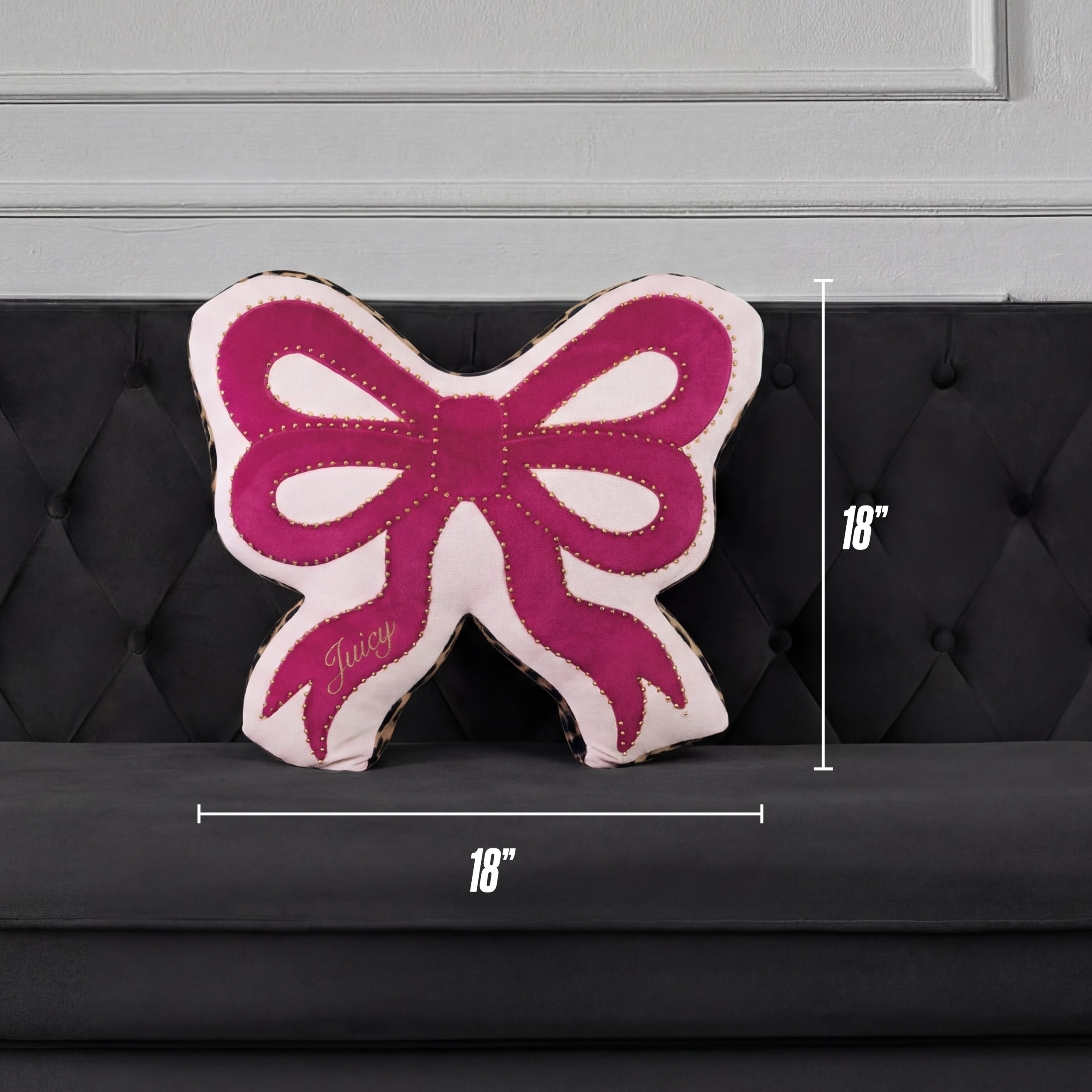 Reversible Bow Decorative Pillow - Image 6