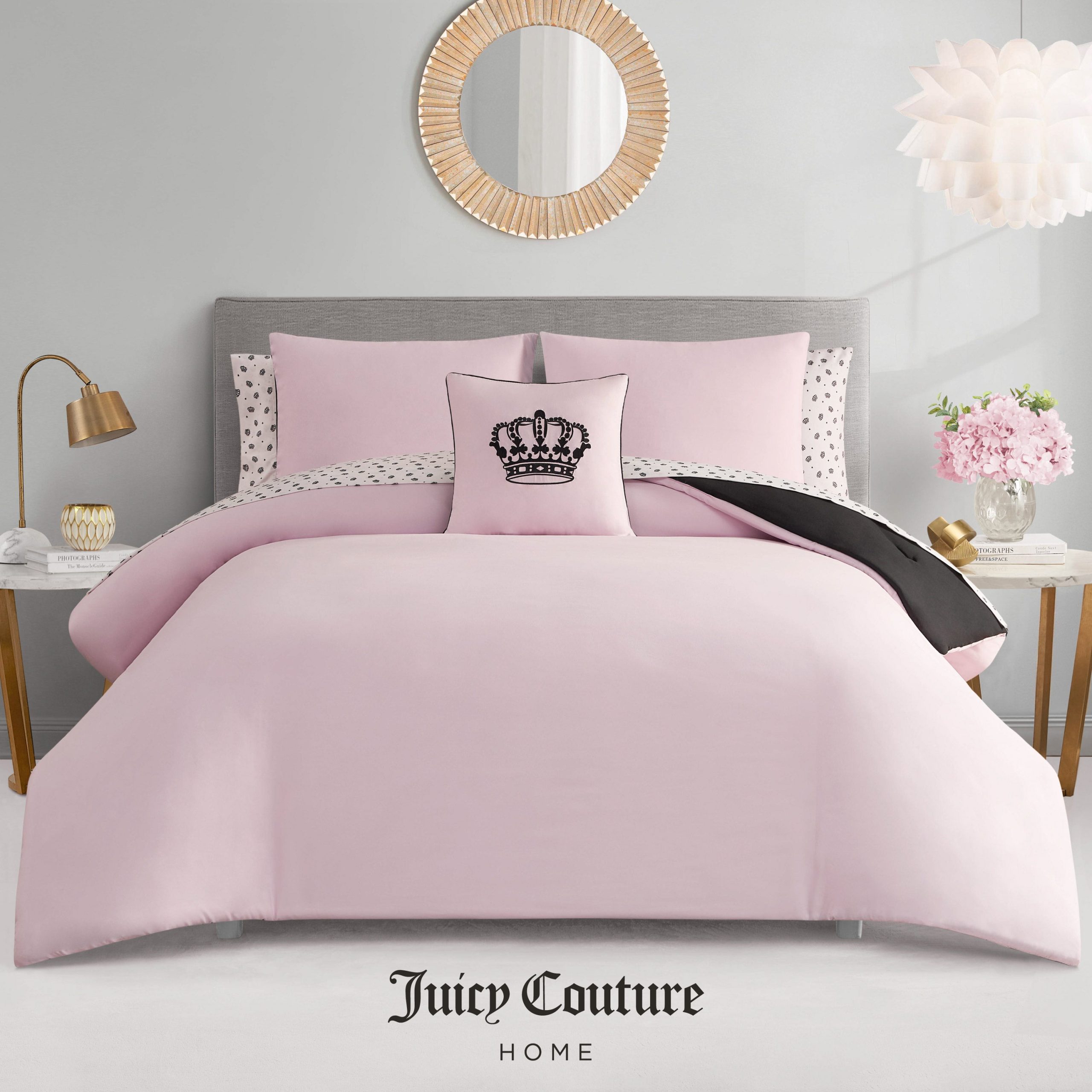 Crown Sparkle Solid Reversible Bed in a Bag Bedding Set - Image 6