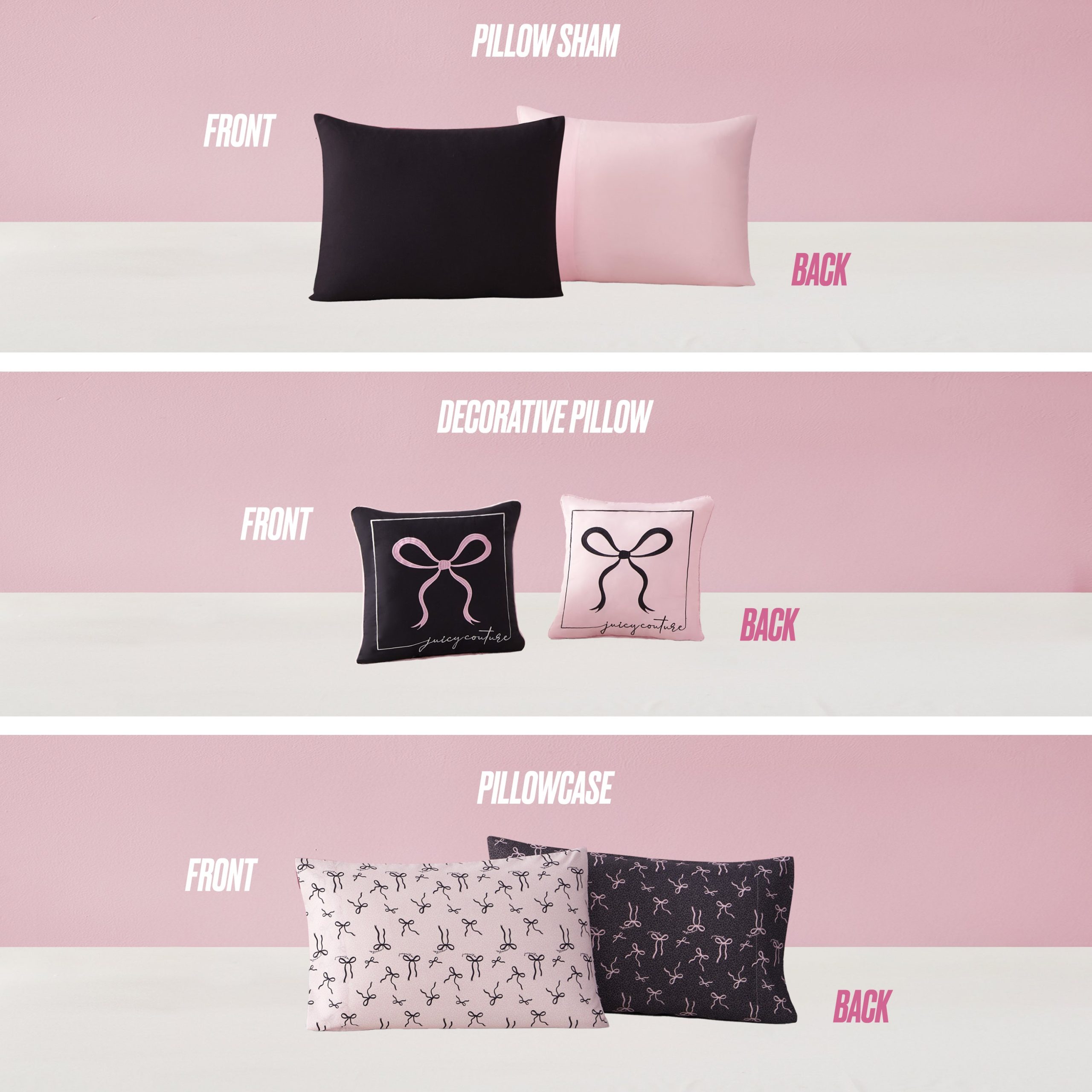 Bows Solid Reversible Bed in a Bag Bedding Set - Image 4