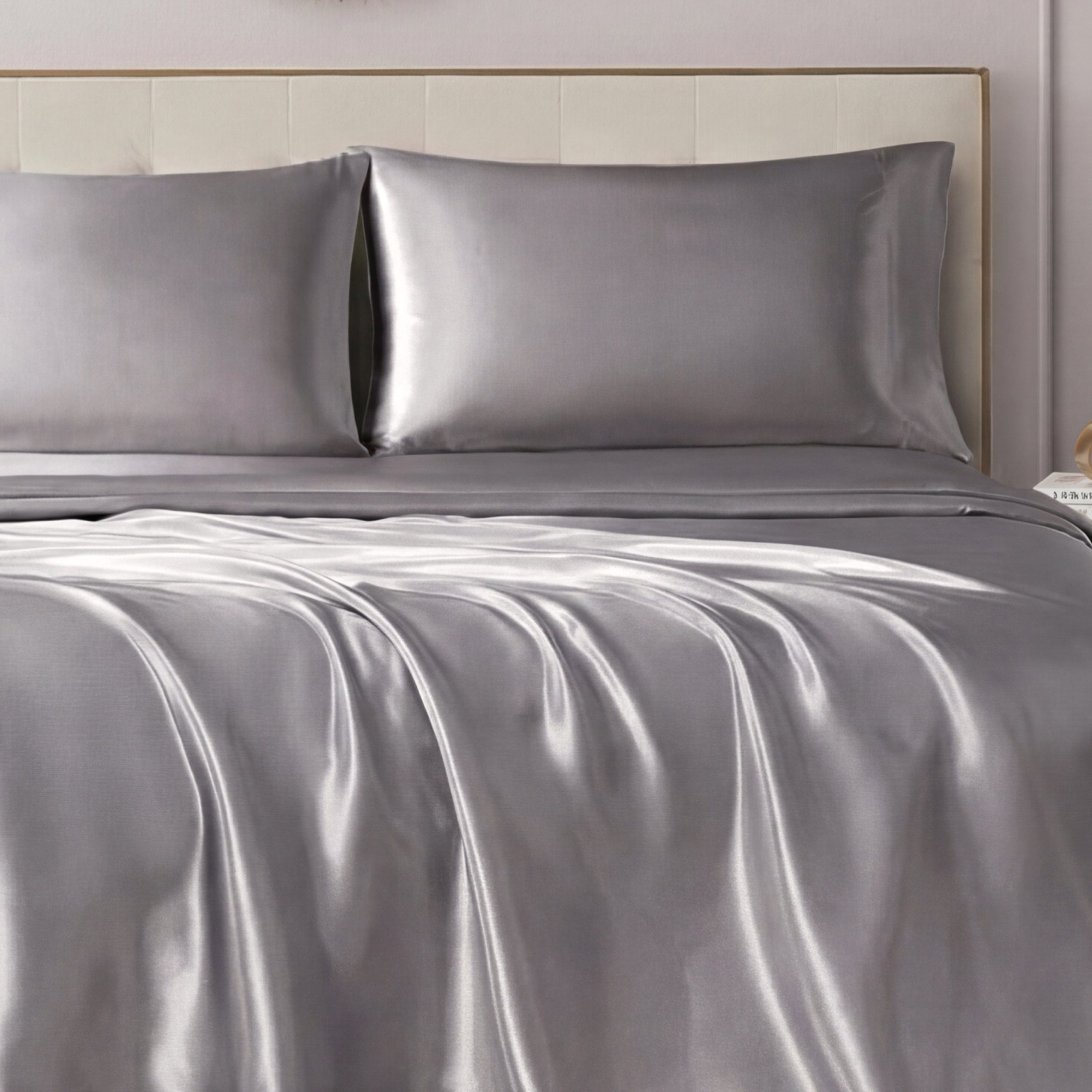 Solid Satin Sheet Set - Image 4