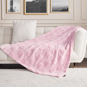 3D Faux Fur Throw Blanket
