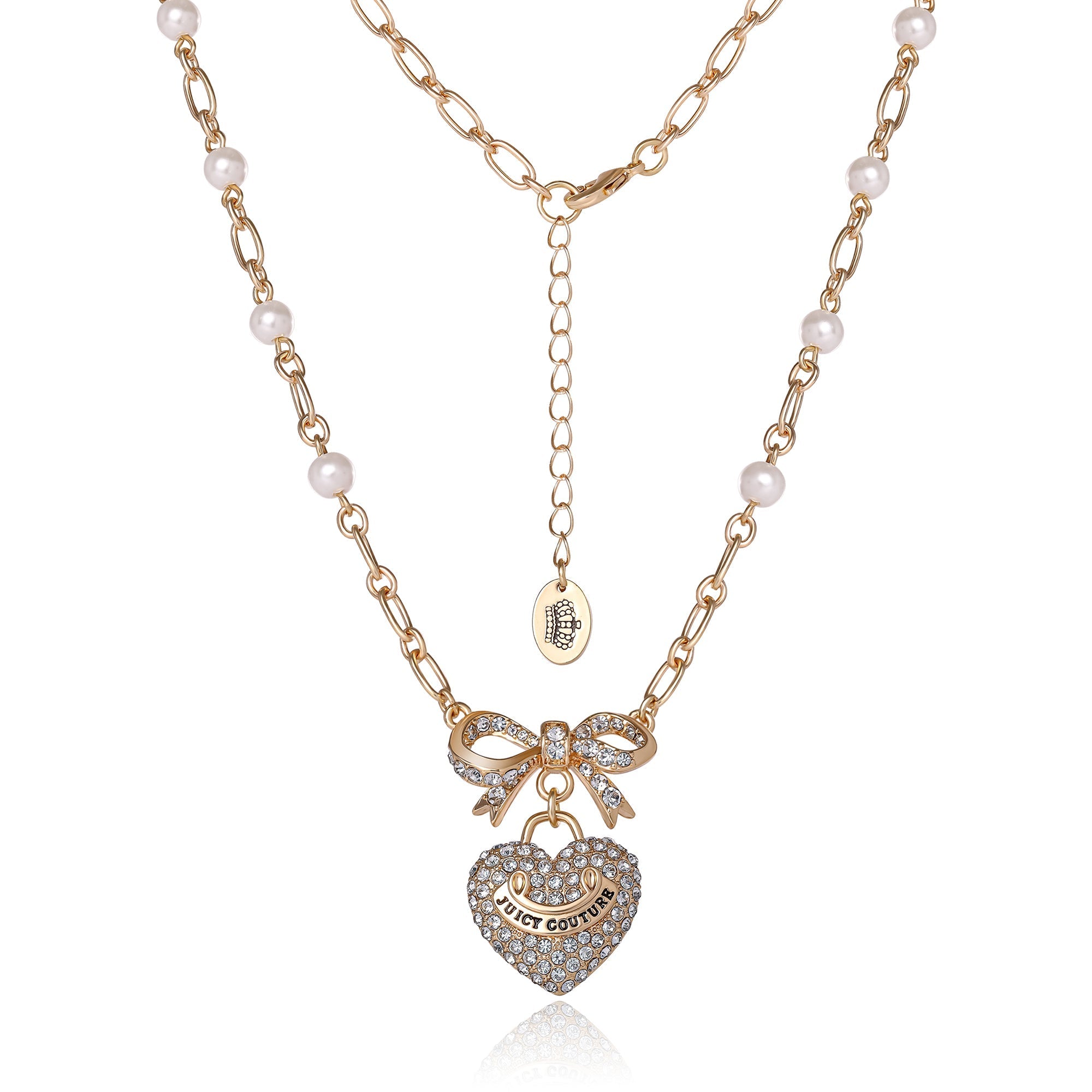 Pearl Heart Pendant Necklace - Image 4